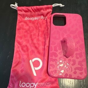 Loopy iPhone 12 Pro pink leopard case